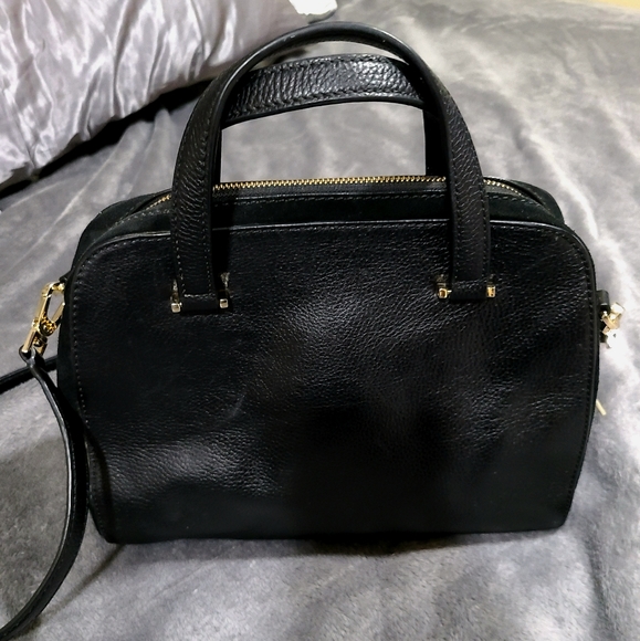 KATE SPADE-Kay Street Small Felix-Pebbled Leather Crossbody/Hand Bag Black - Picture 6 of 13